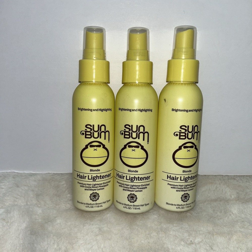 New Lot Of 6 Sun Bum Premium Hair Lightener Blonde To Medium Brown Spray - Picture 3 of 3